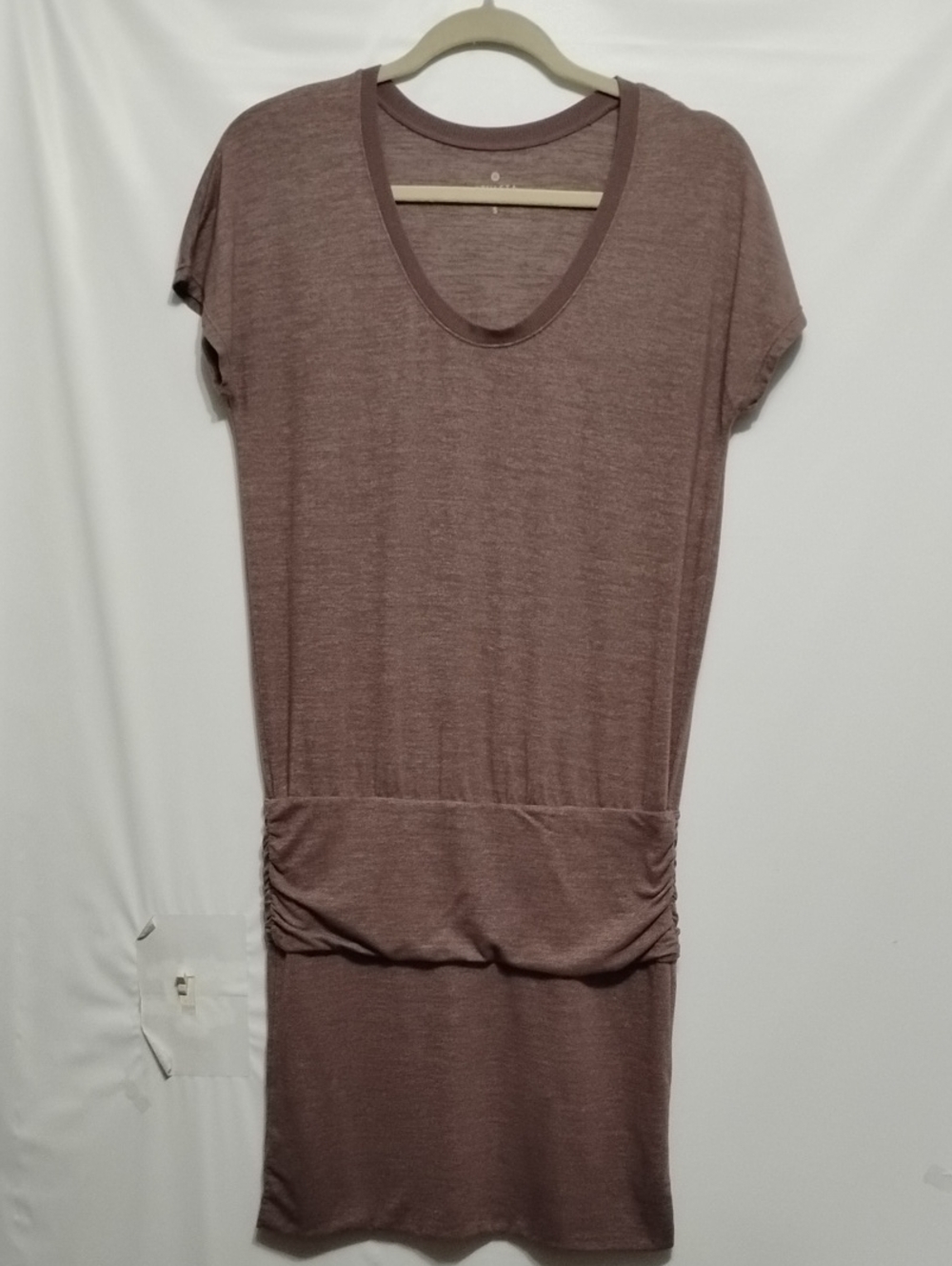 Athleta Mauve Scoop Neck Short Sleeve Tunic Dress